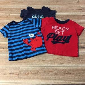 Lot of 3 Carter’s 0-3 Months T-Shirts